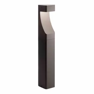 12V LED Textured Landscape Bollard Light Textured Architectural Bronze