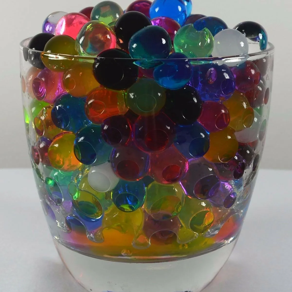 50 Pack X Crystal Soil Water Beads Jelly Ball Vase Filler Home Wedding