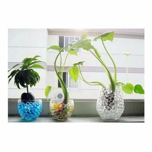 50 Pack X Crystal Soil Water Beads Jelly Ball Vase Filler Home Wedding