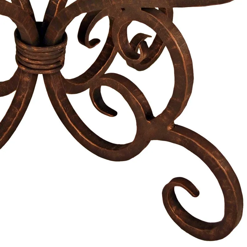 Alexander Dining Table | 48-in Round Copper Top