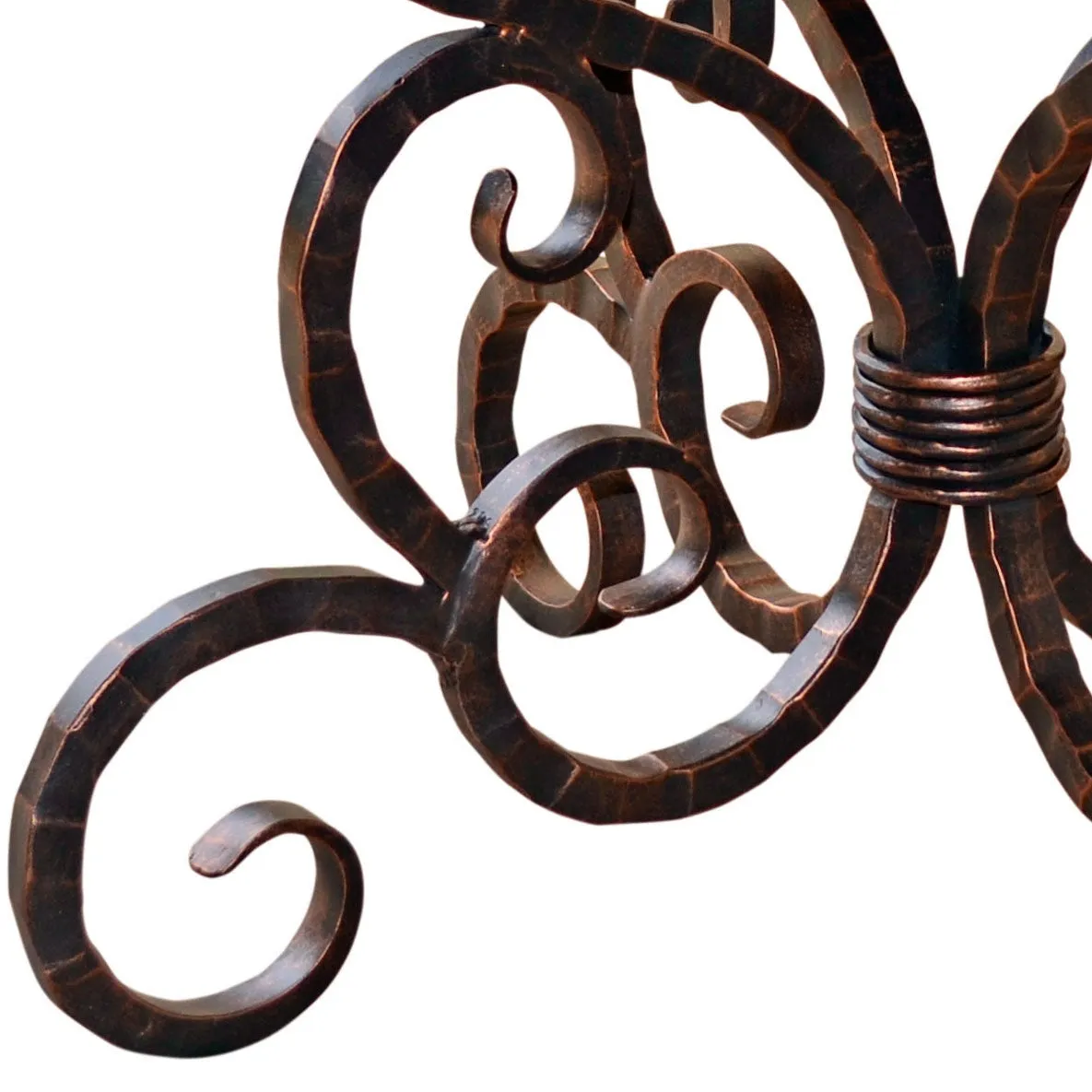 Alexander Dining Table | 48-in Round Copper Top