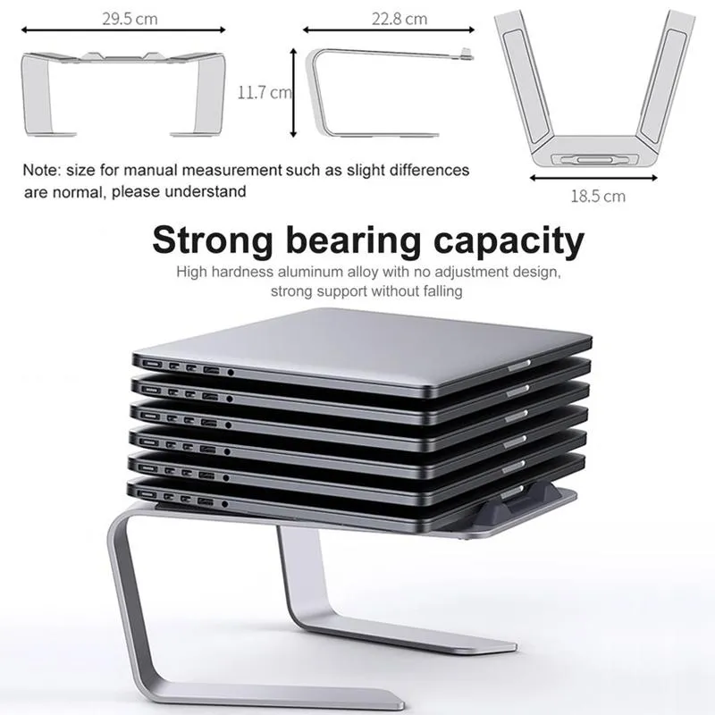 Aluminium Alloy Heat-dissipating Notebook Holder Storage Heightened Holder