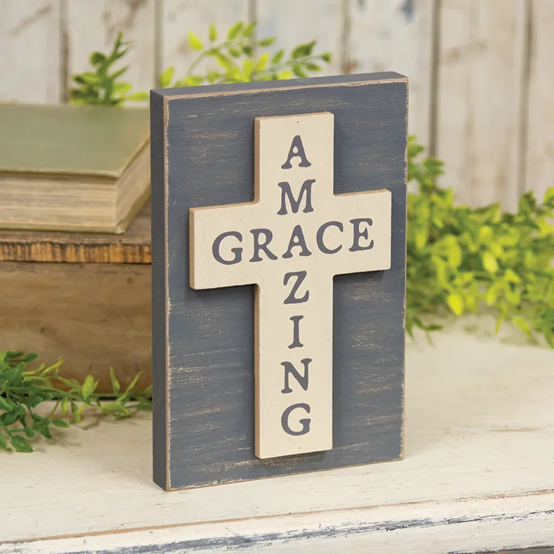 Amazing Grace Cross Block