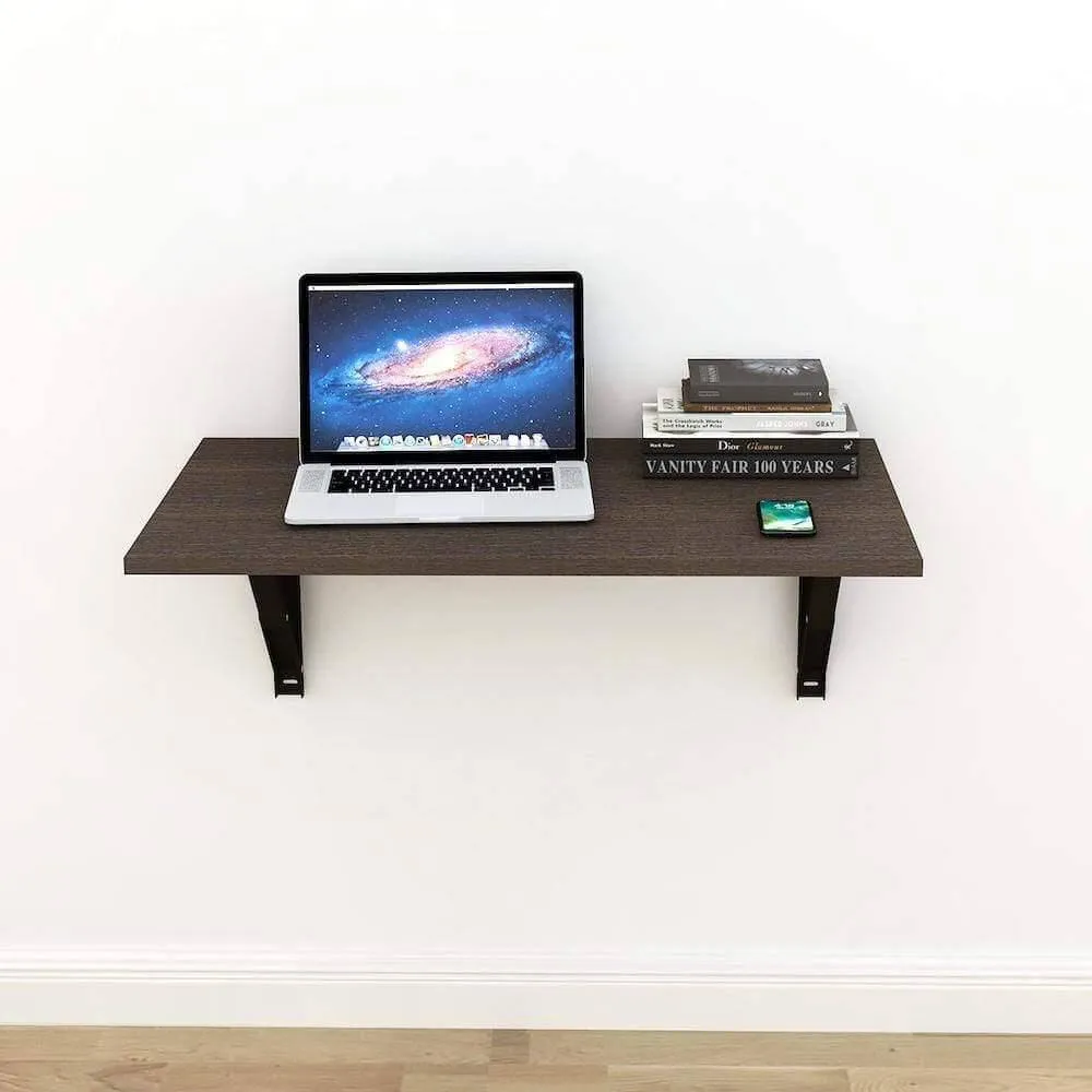 Athena F80 Folding Study Table, Classic Wenge