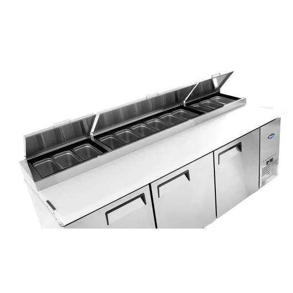 Atosa MPF8203 93" Three Door Pizza Prep Table