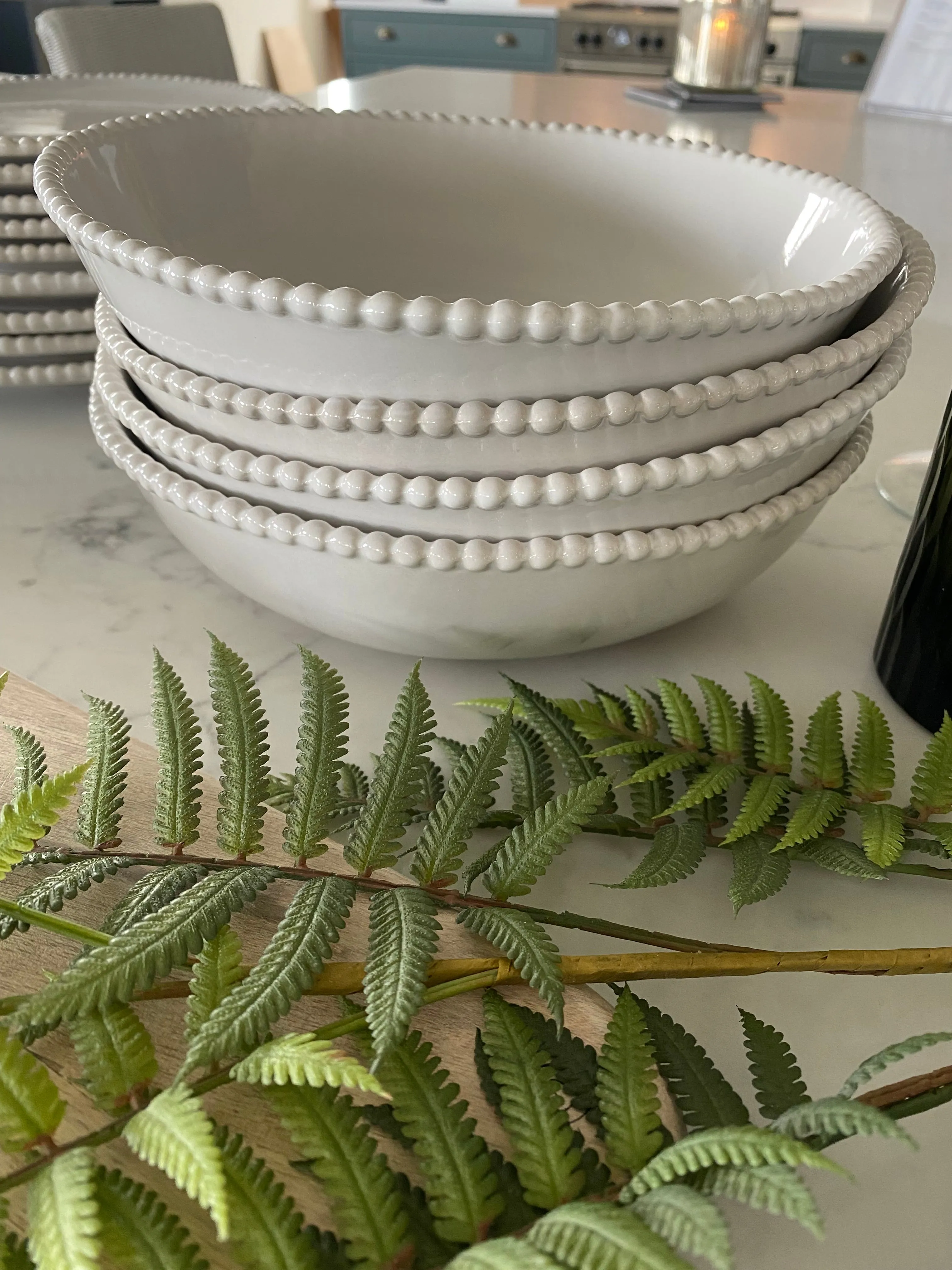 Beaded Pasta Bowl (Set of 4)