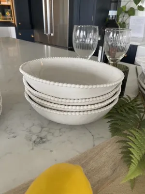 Beaded Pasta Bowl (Set of 4)