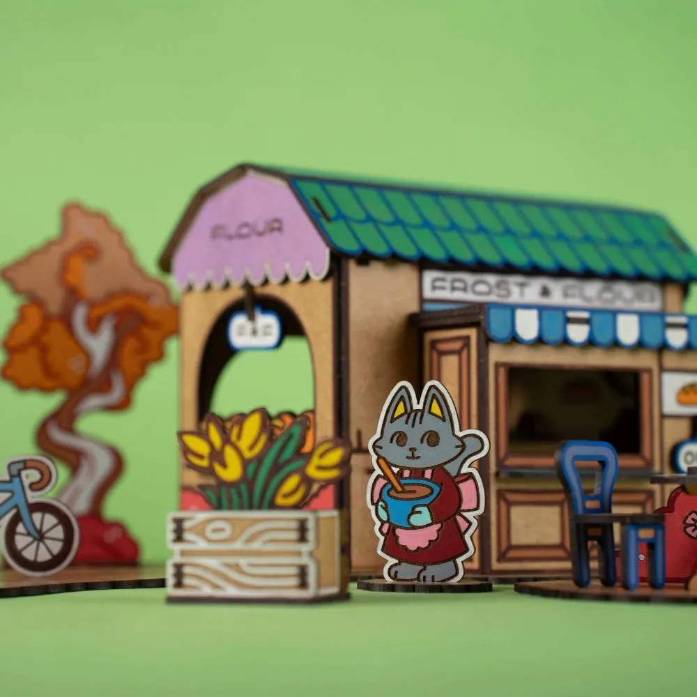 Crateit  Unicorn wooden Toy- Frost and Flour