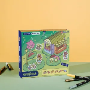 Crateit  Unicorn wooden Toy- Frost and Flour