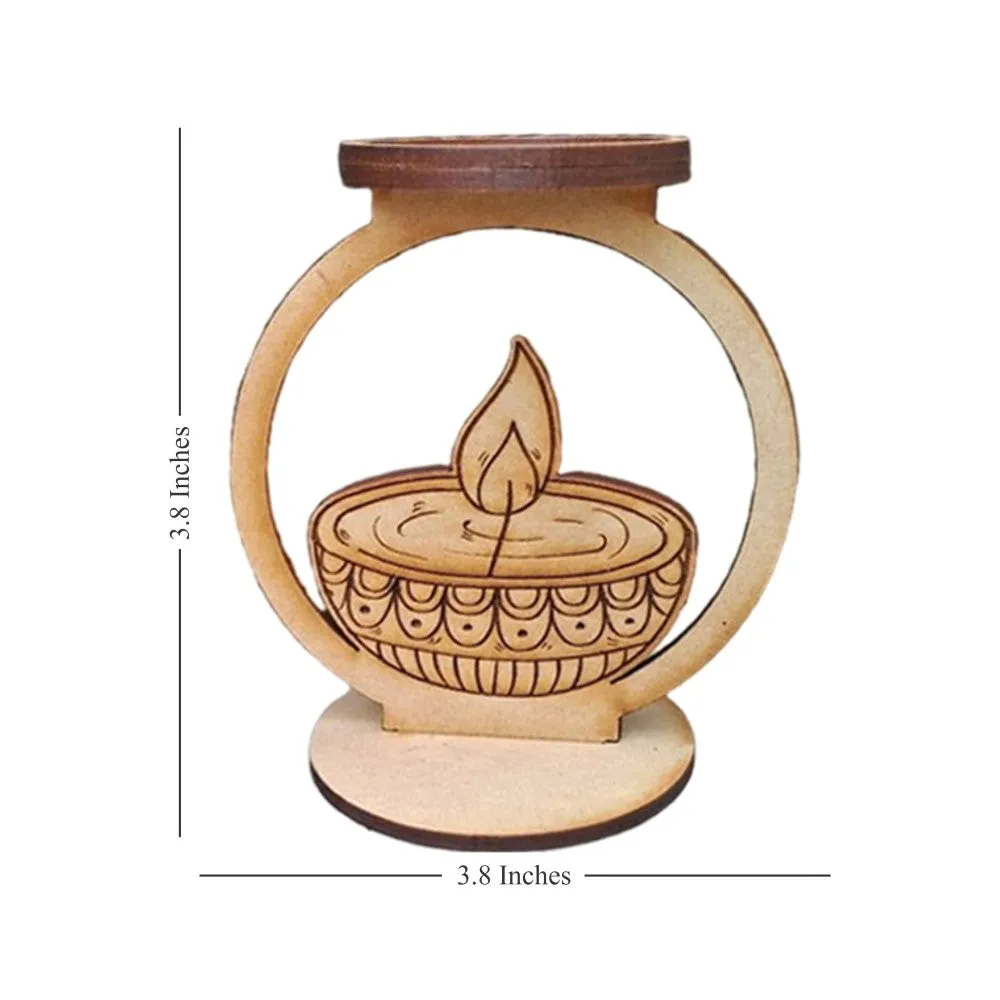 Festive Glow DIY diya stand painting kit-   Craft Your Own Festival Magic!