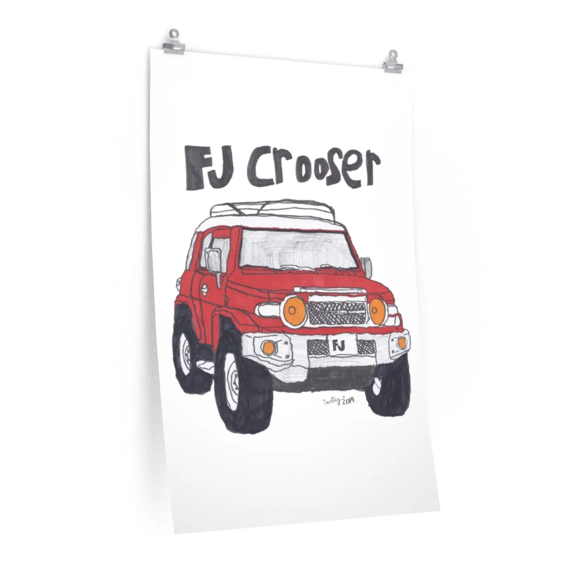 FJ Crooser / FJ Cruiser Premium Matte vertical posters