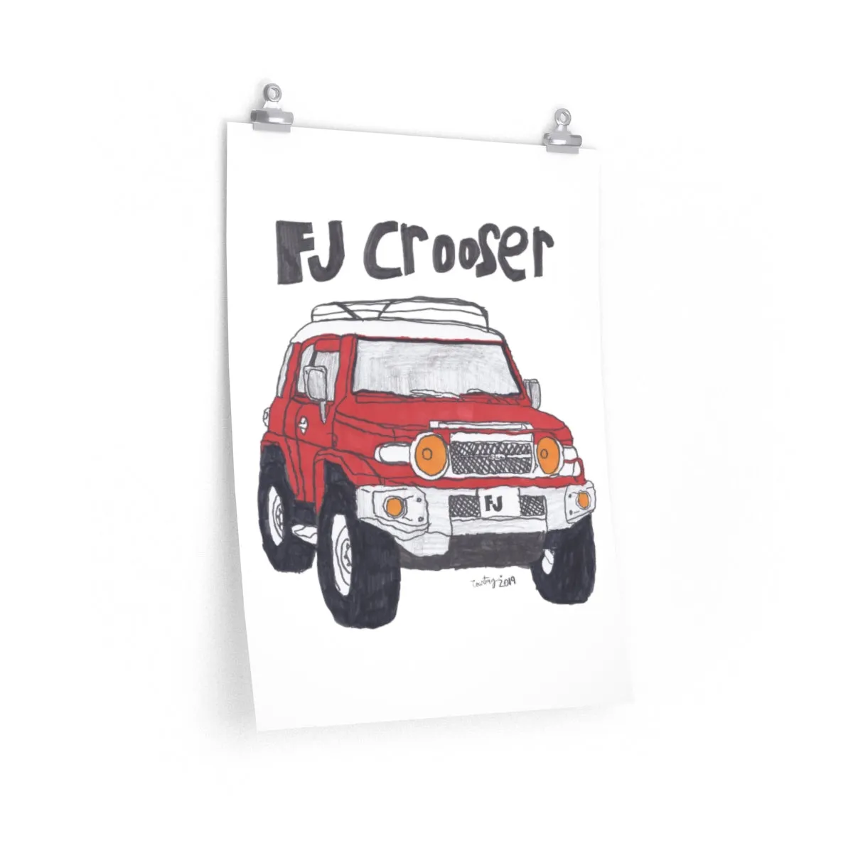 FJ Crooser / FJ Cruiser Premium Matte vertical posters