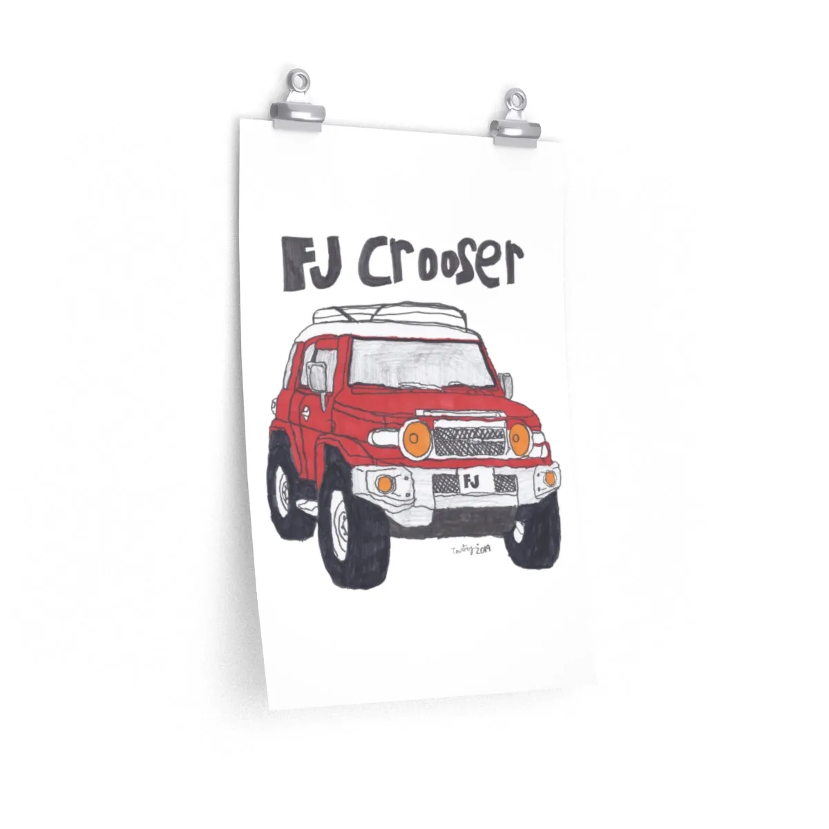FJ Crooser / FJ Cruiser Premium Matte vertical posters