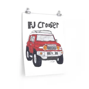 FJ Crooser / FJ Cruiser Premium Matte vertical posters