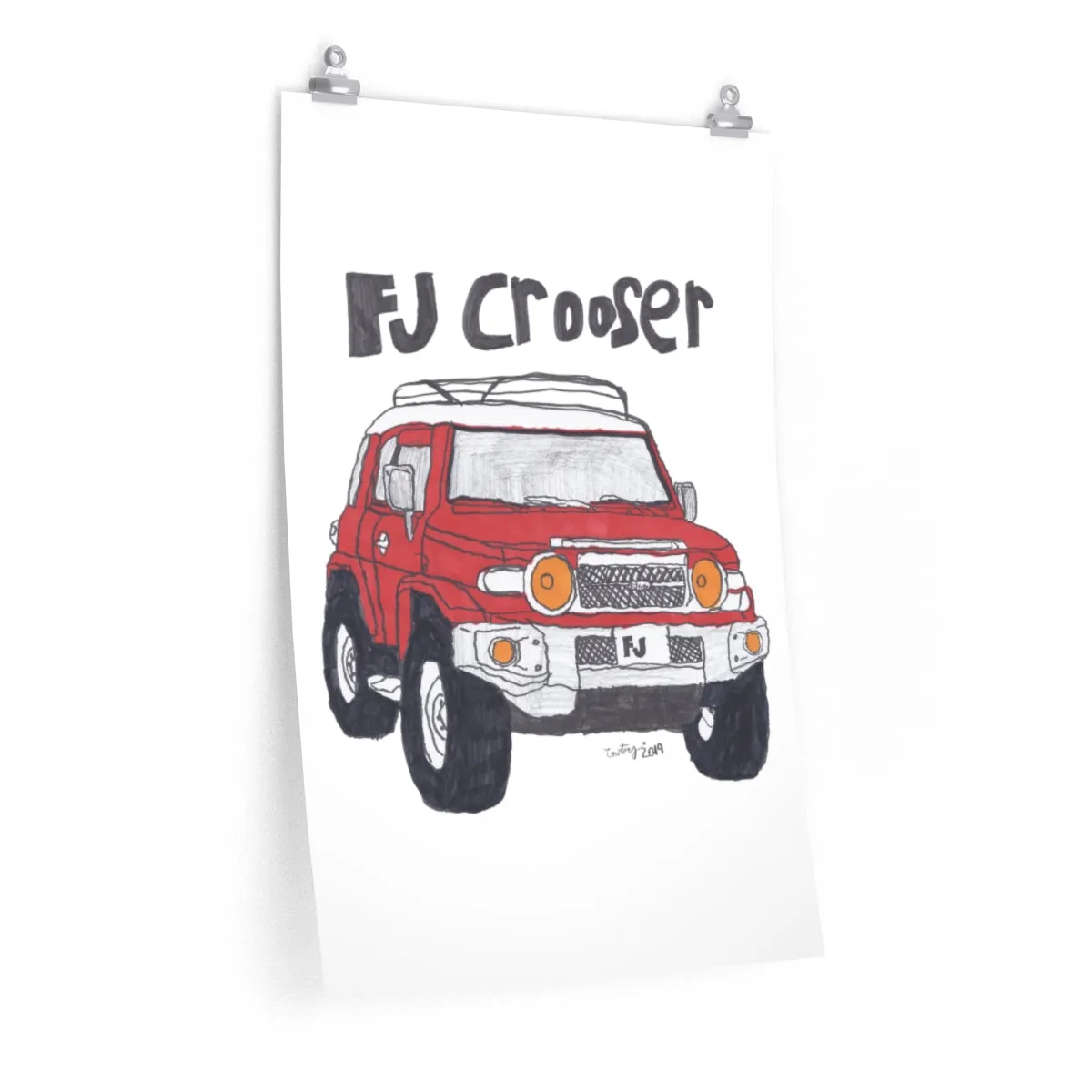 FJ Crooser / FJ Cruiser Premium Matte vertical posters