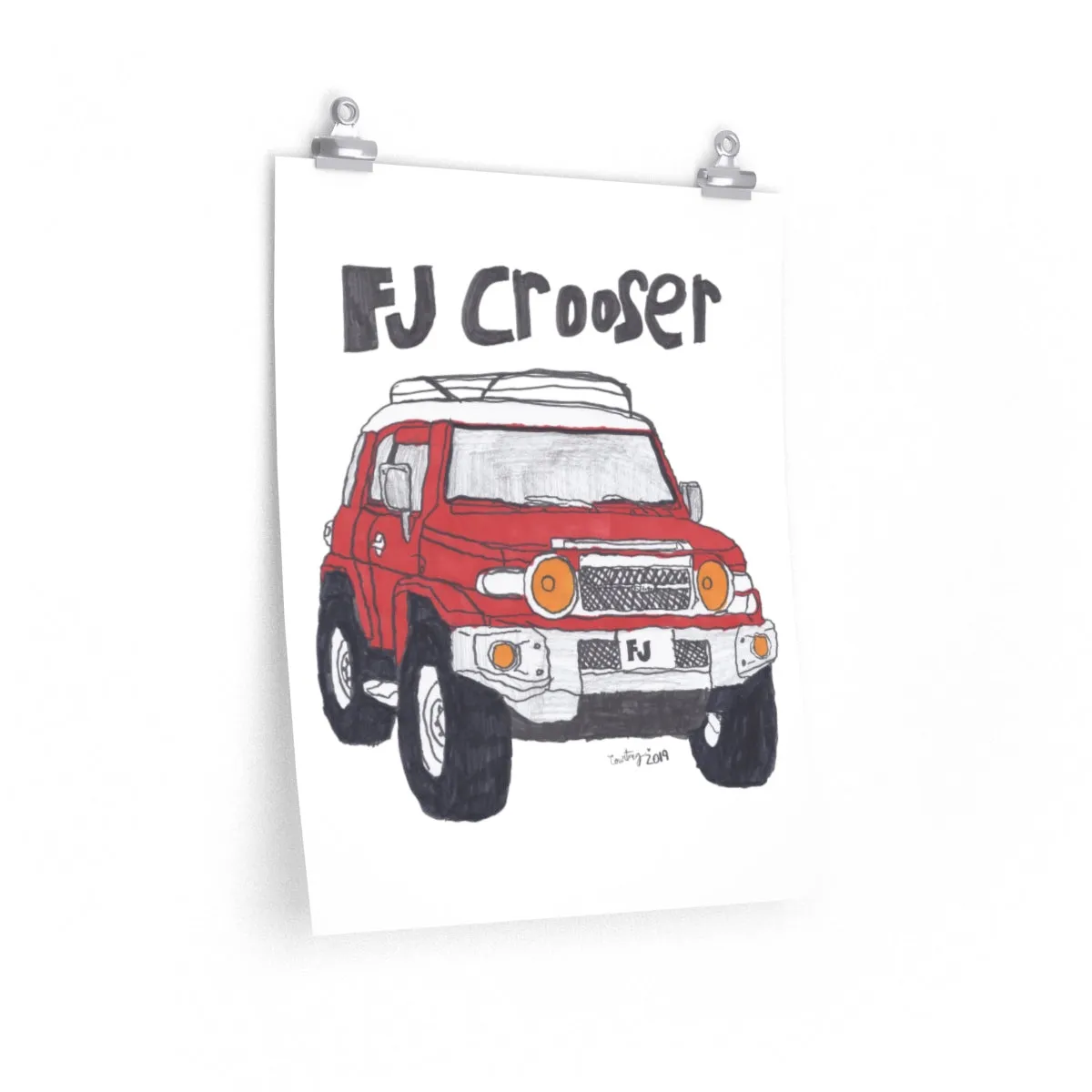 FJ Crooser / FJ Cruiser Premium Matte vertical posters