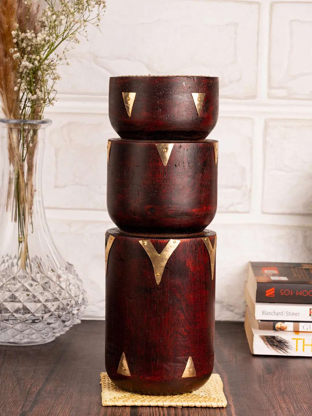 Floor Standing Three Stage  Pillar Candle Holder