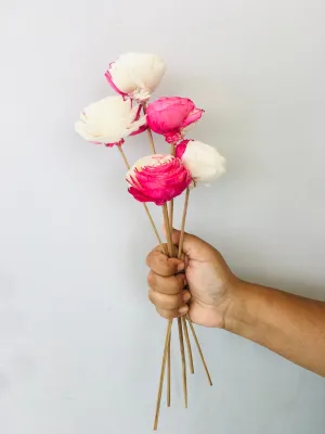 Fuscia Sola Flower | 5pcs
