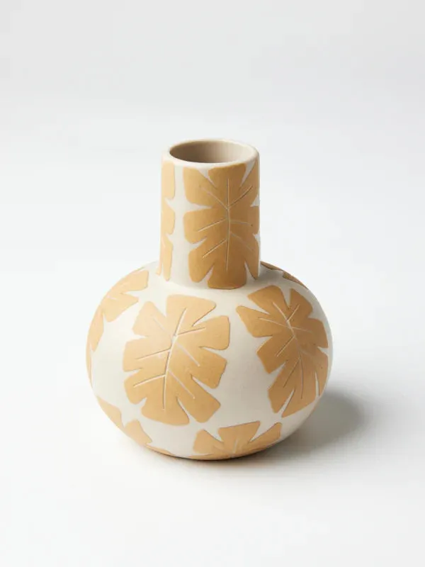 Happy Vase - Small Golden Palm