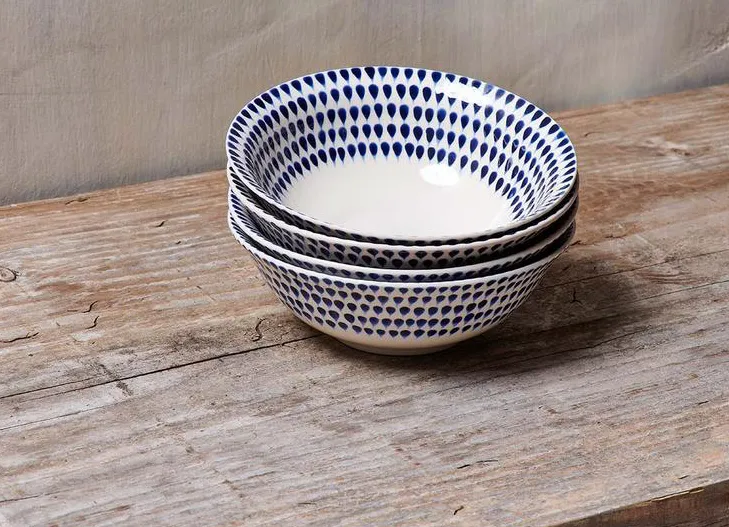 Indigo Drop Cereal Bowl