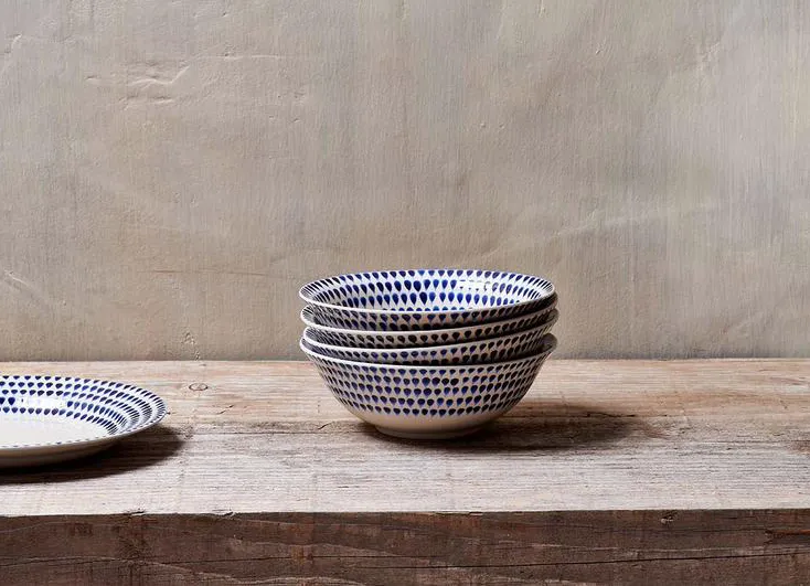 Indigo Drop Cereal Bowl