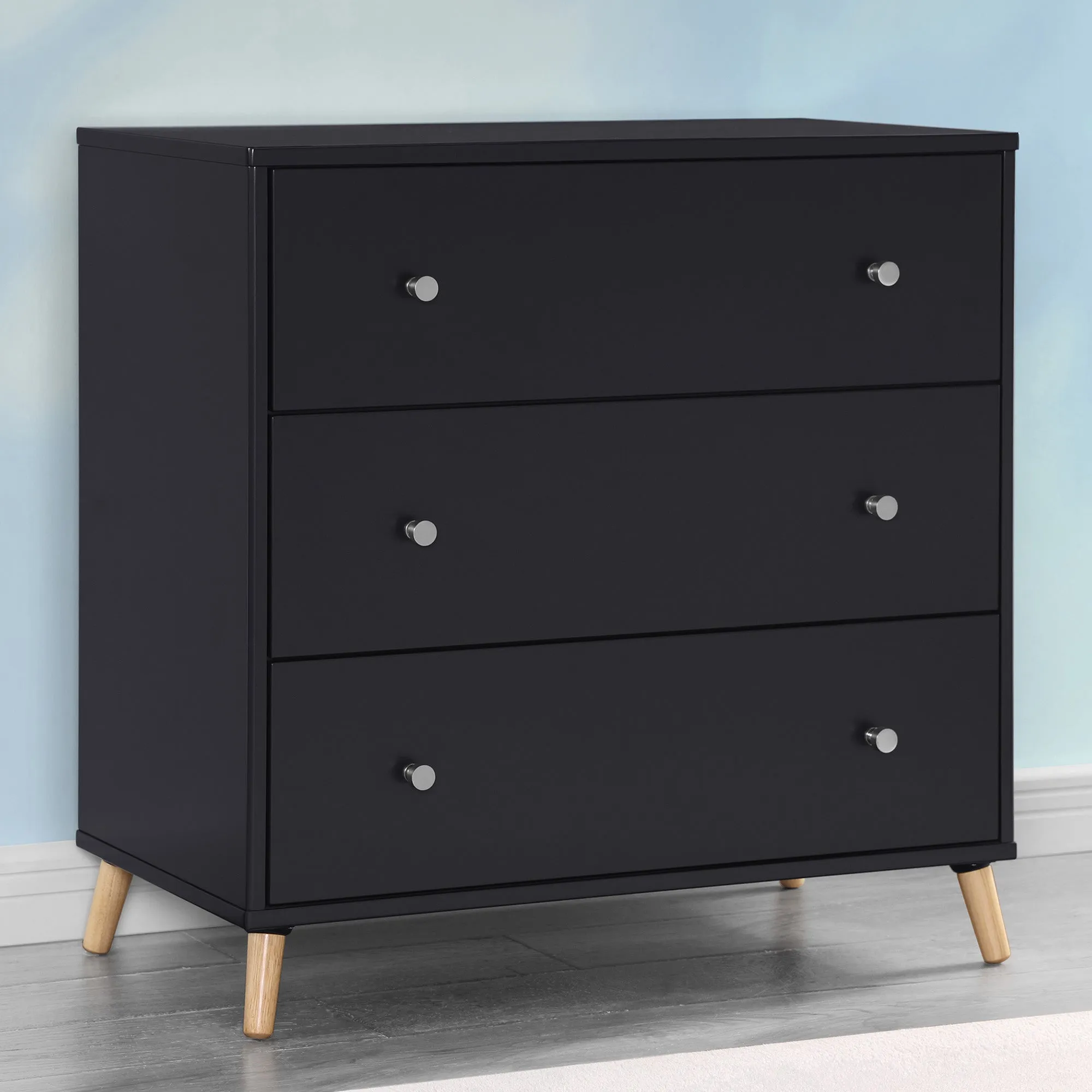 Jordan 3 Drawer Dresser with Interlocking Drawers