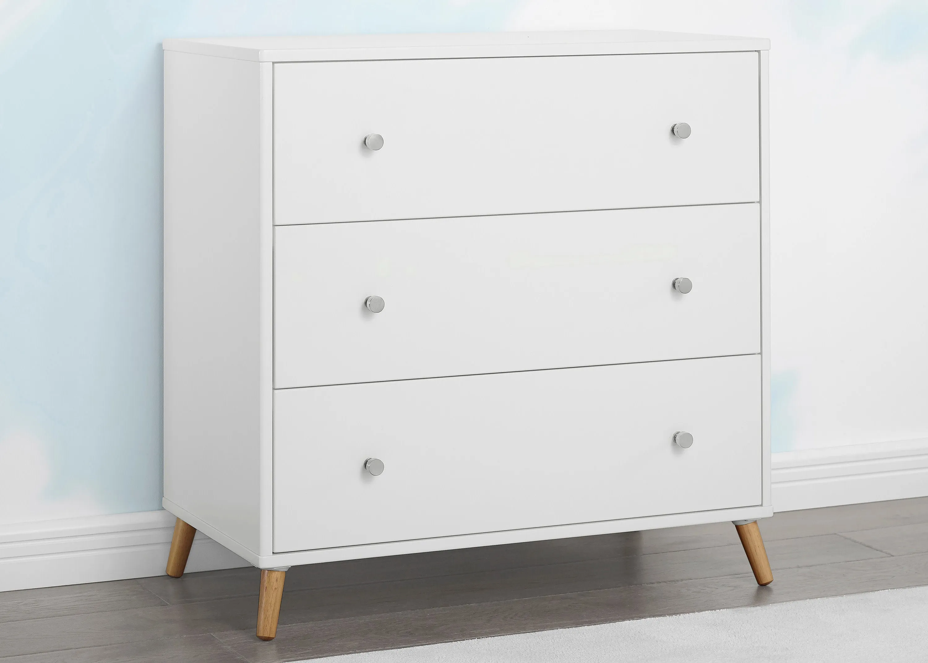 Jordan 3 Drawer Dresser with Interlocking Drawers