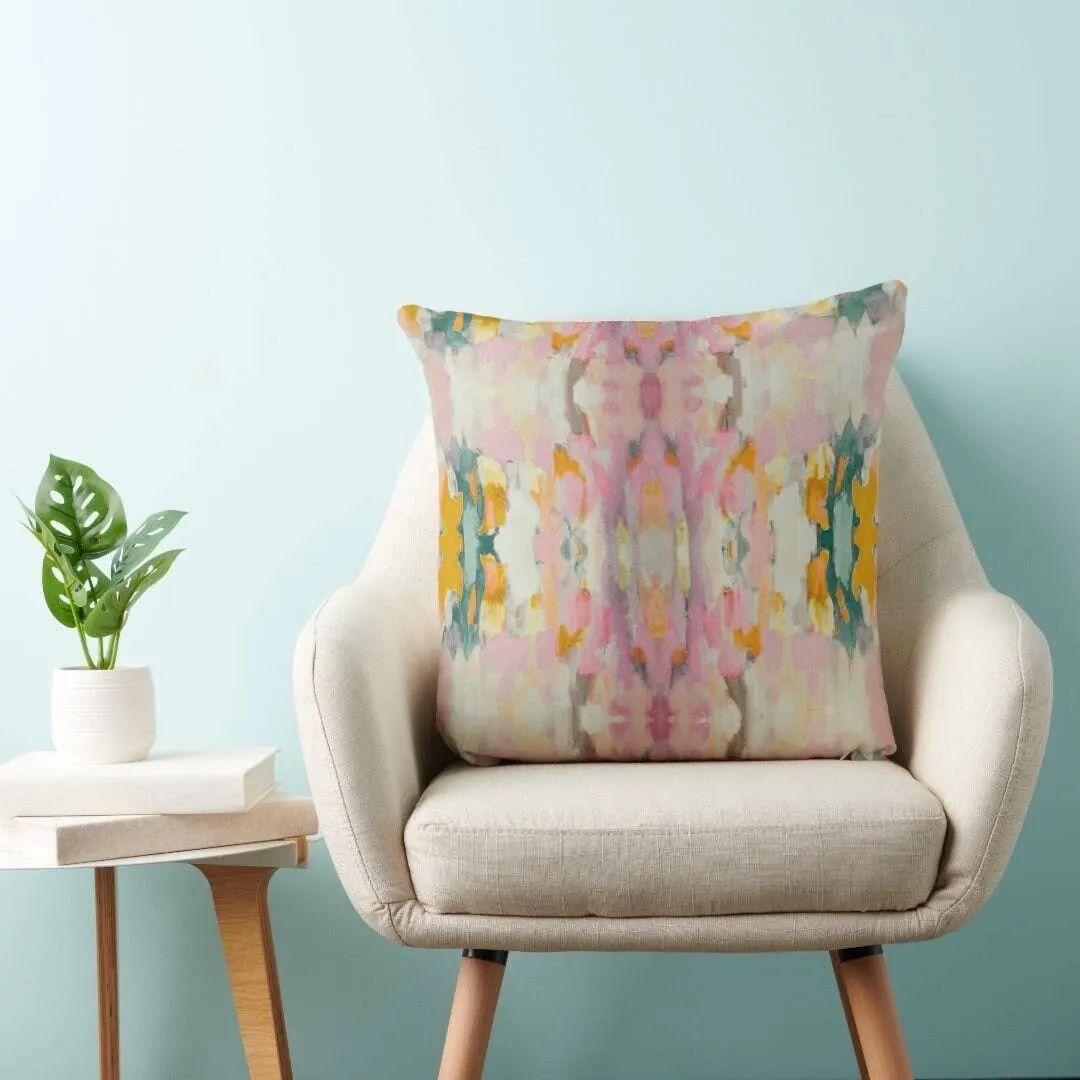 Layla Decorative Abstract Modern Art Kaleidoscope Pillow