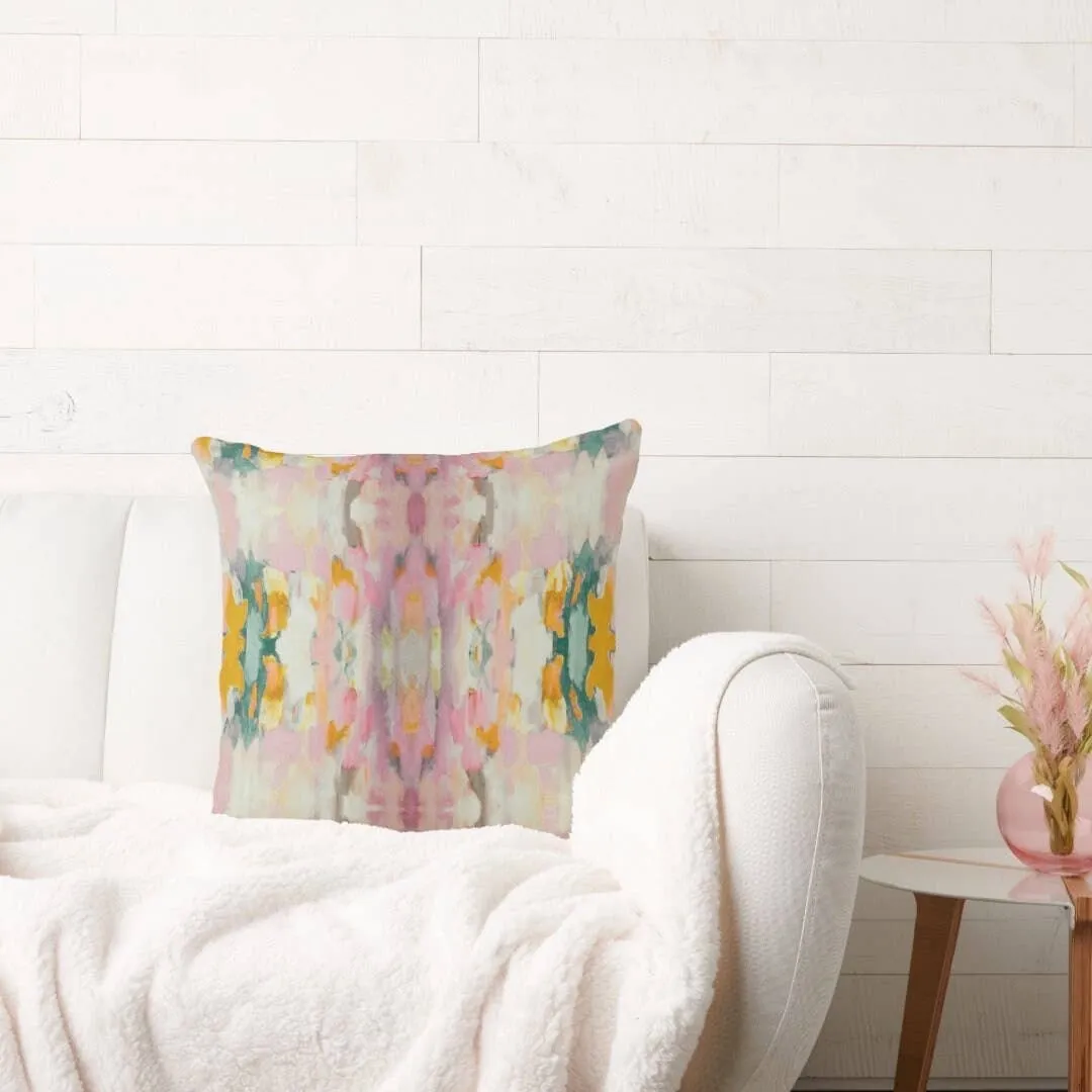 Layla Decorative Abstract Modern Art Kaleidoscope Pillow