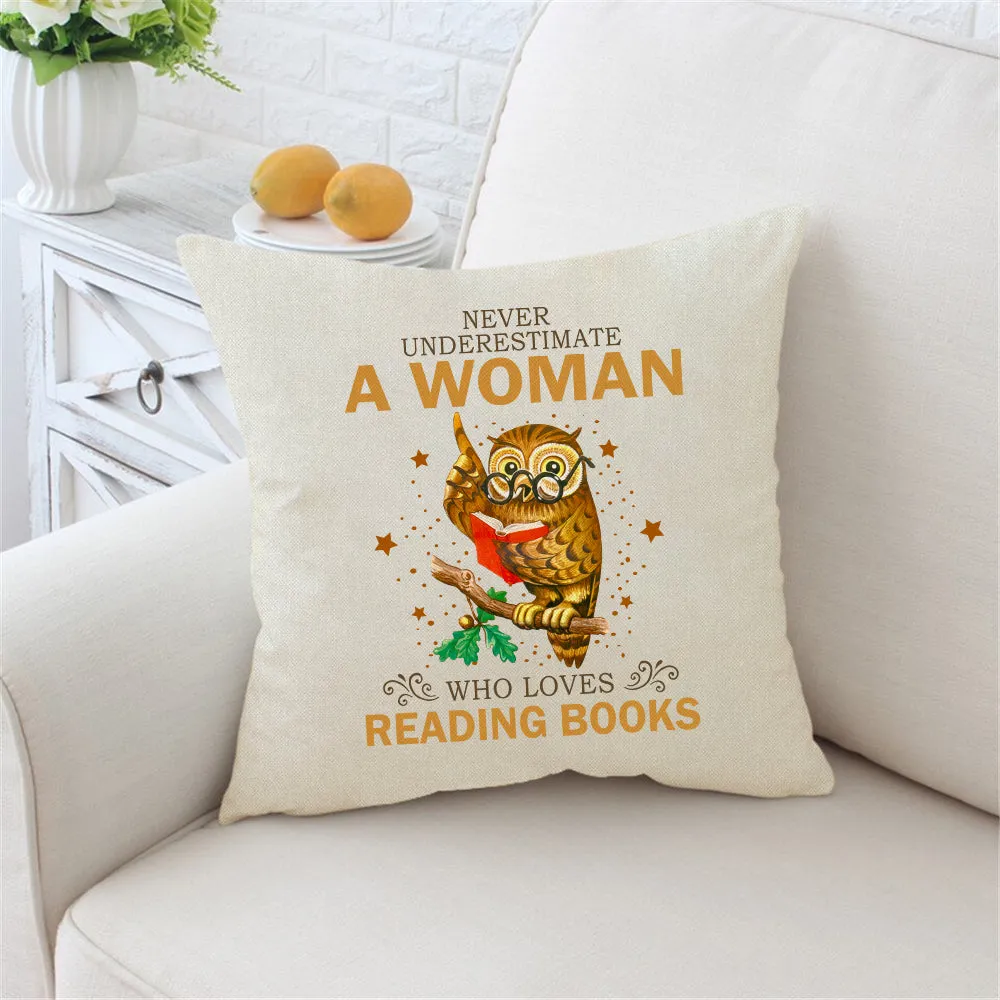 Never Underestimate A Woman Who Loves Reading Books Book Lovers Gift PILS89