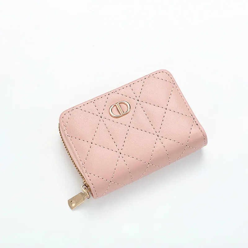 New Women's Wallet Short Simple Card Bag Summer Wallet Cross-Border Zipper Coin Purse