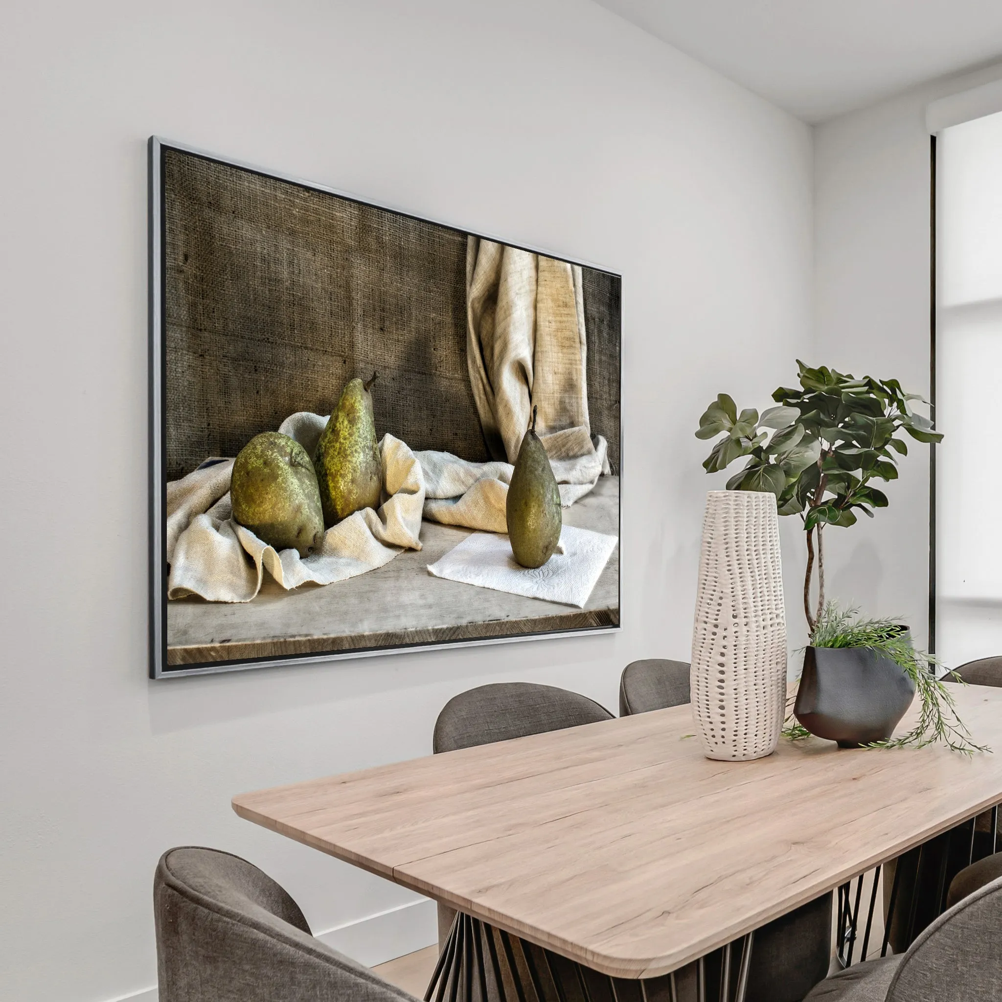 Pears and Linen Custom Art
