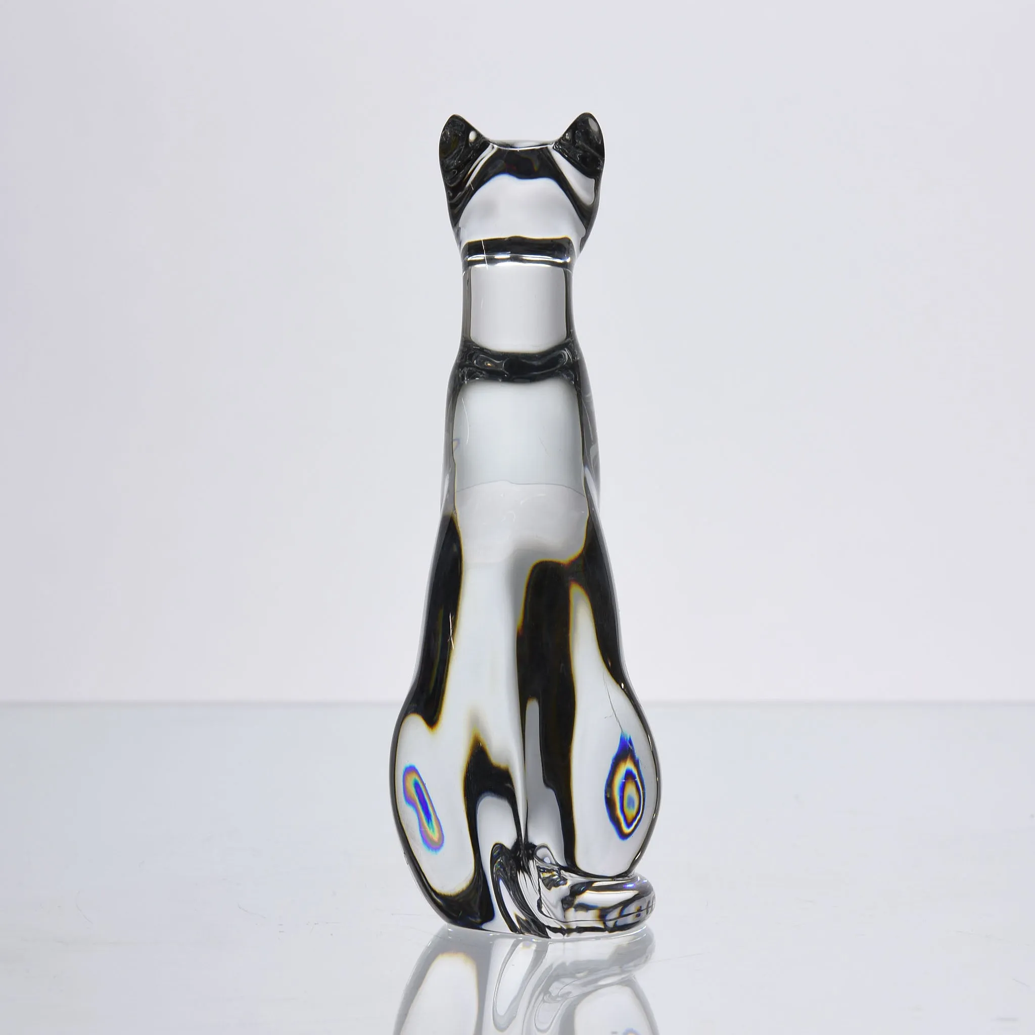 "Seated Cat" by Baccarat Glass
