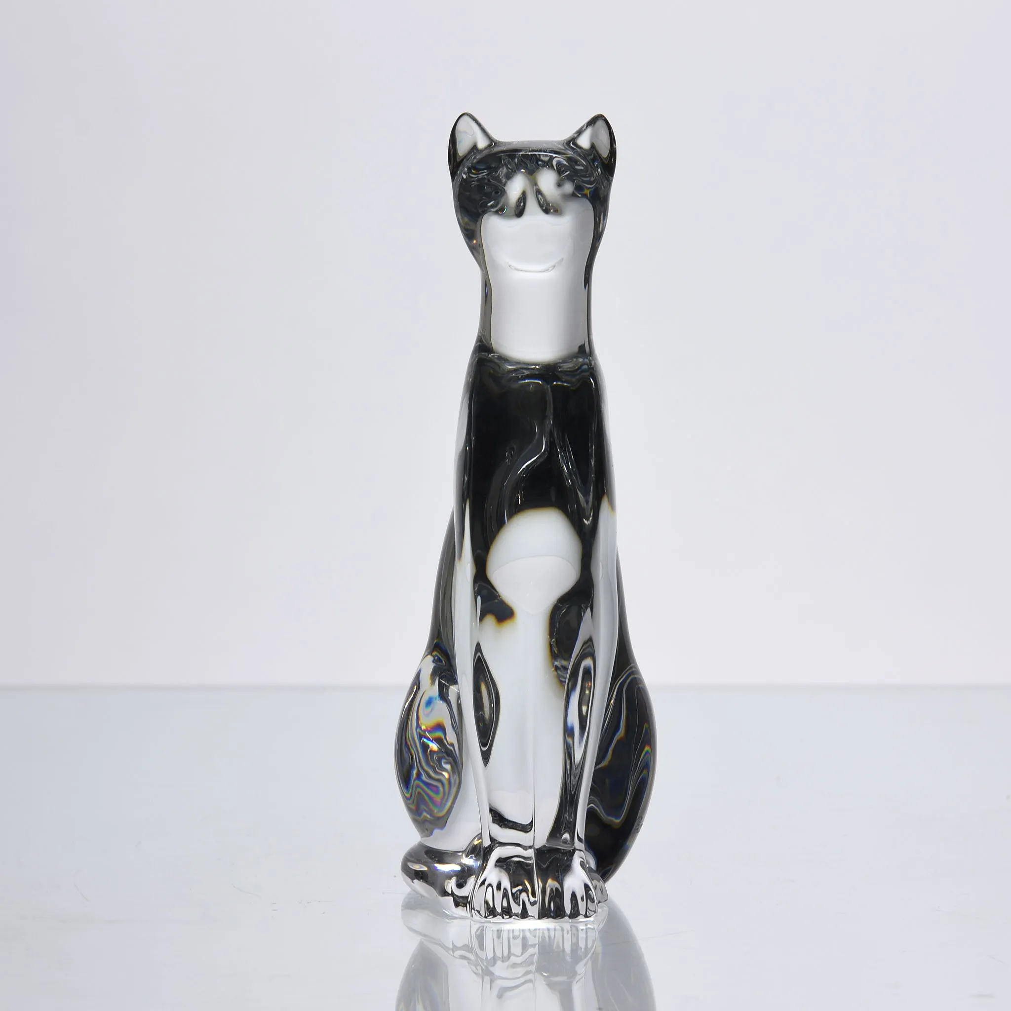 "Seated Cat" by Baccarat Glass