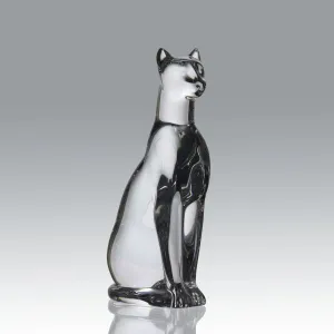 "Seated Cat" by Baccarat Glass