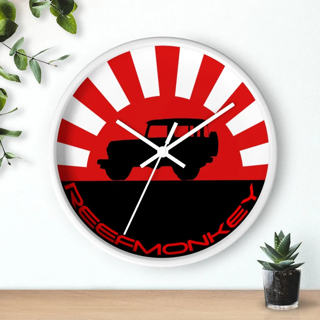 Reefmonkey Wall Clock Rising Sun FJ40