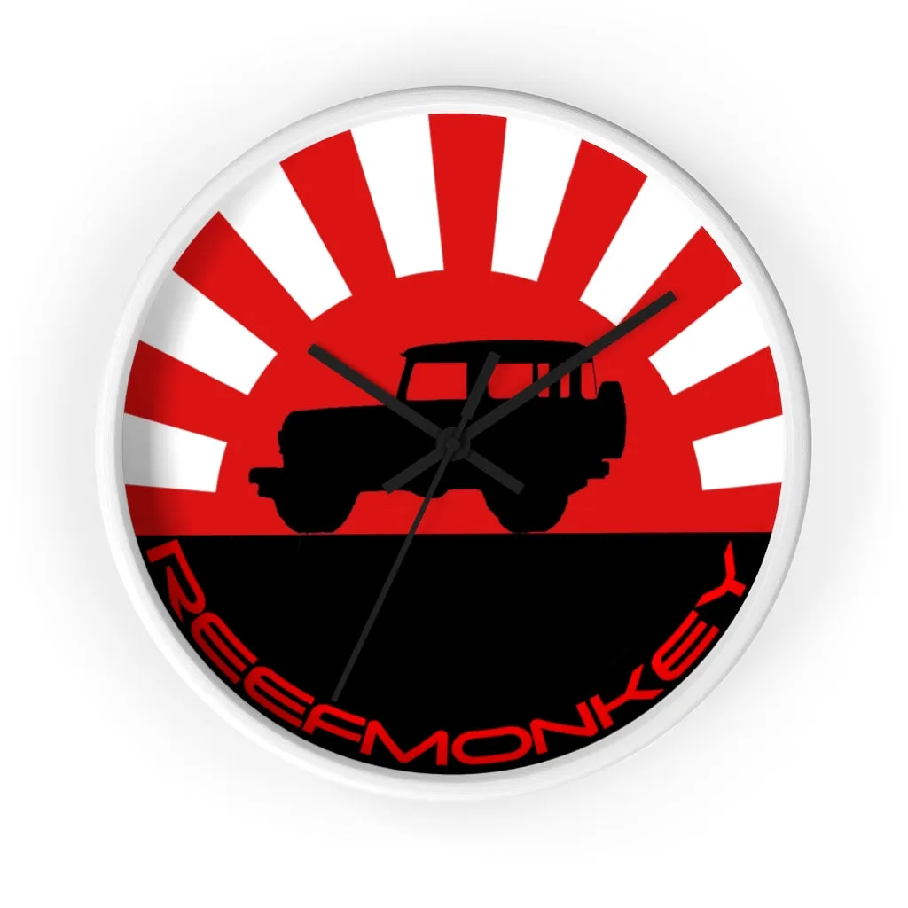 Reefmonkey Wall Clock Rising Sun FJ40