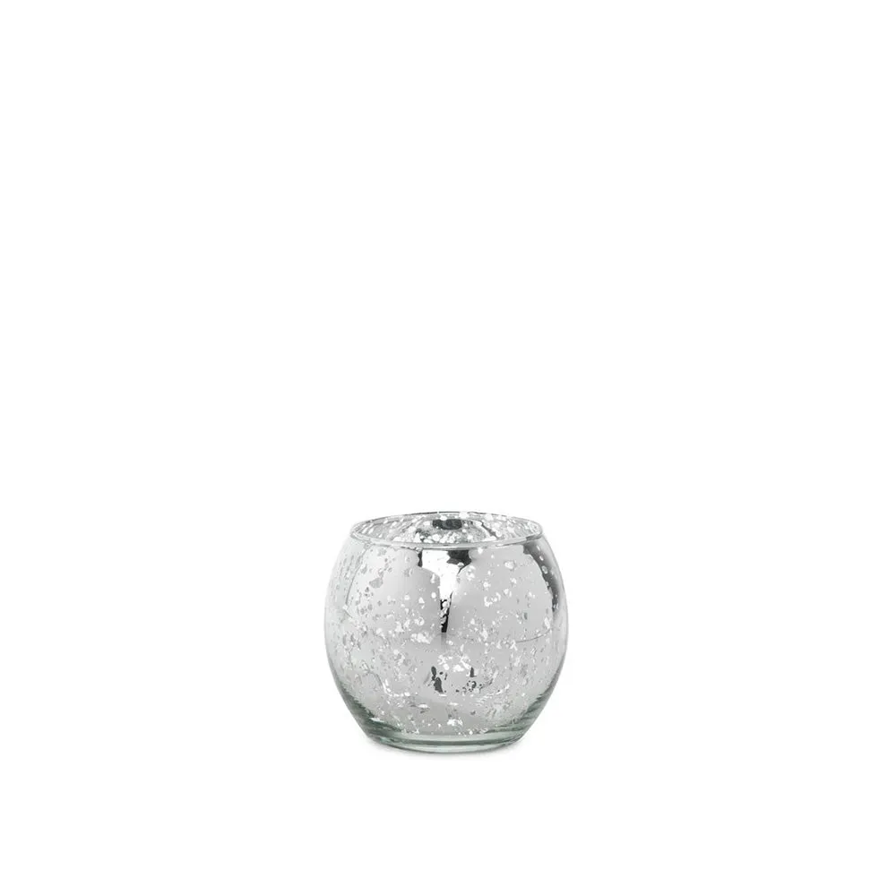 Round Silver Tealight Votive