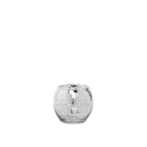 Round Silver Tealight Votive