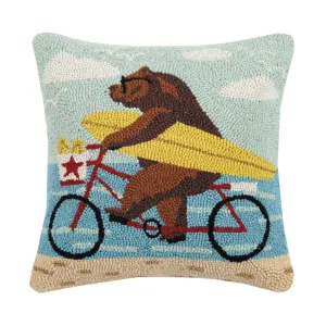 SURFING CALIFORNIA BEAR 🏄 Hook Pillow
