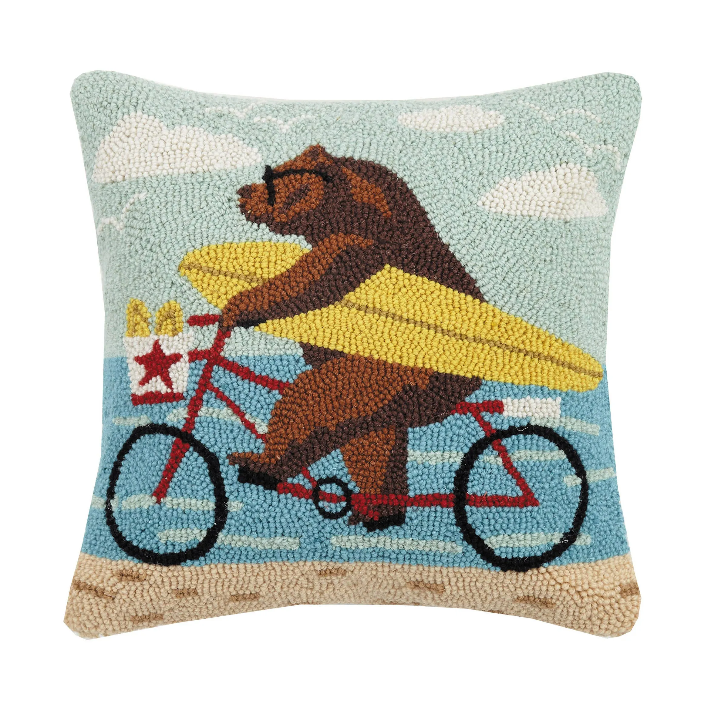 SURFING CALIFORNIA BEAR 🏄 Hook Pillow
