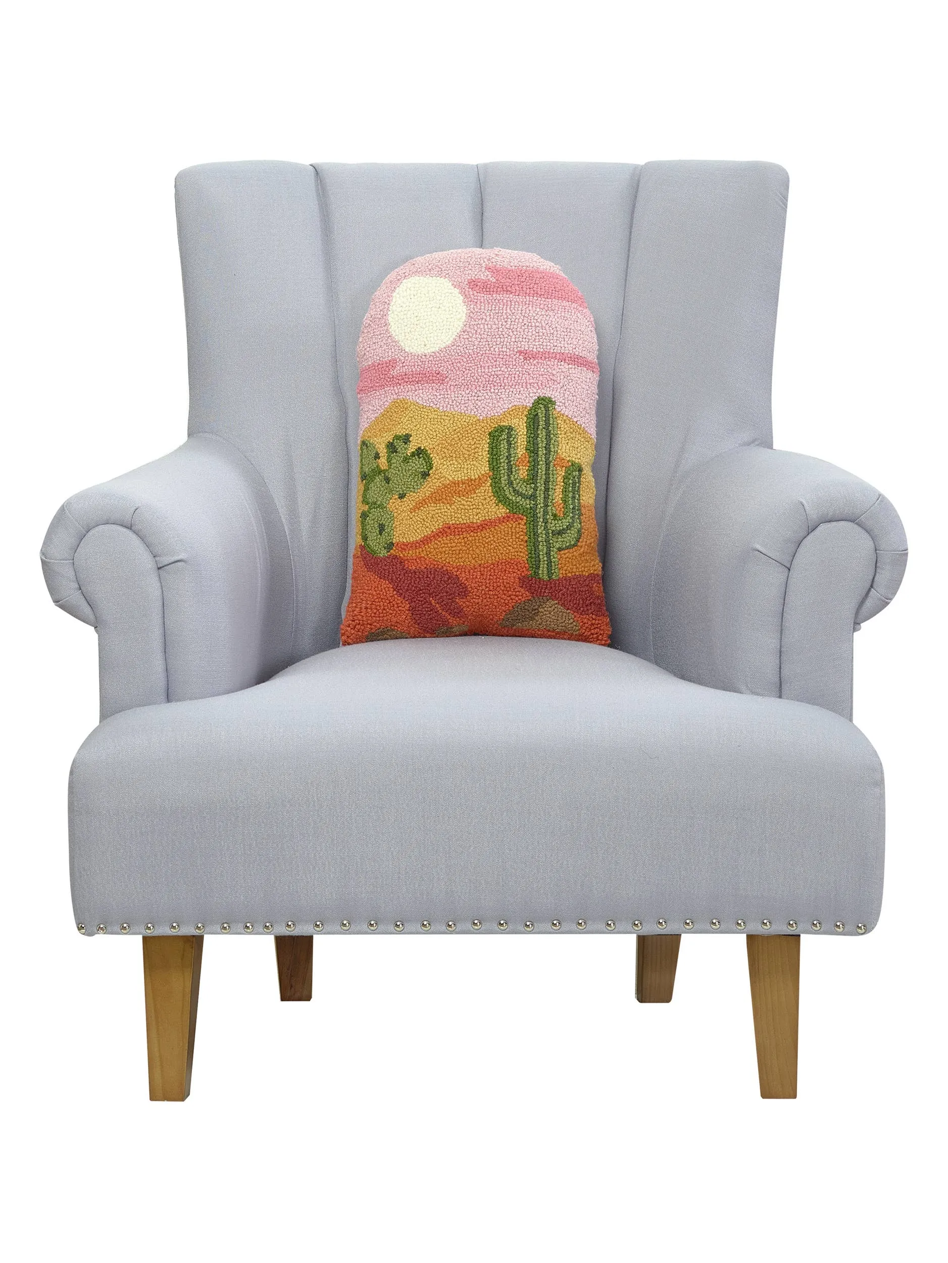 Western Desert Scene Shaped Hook Pillow