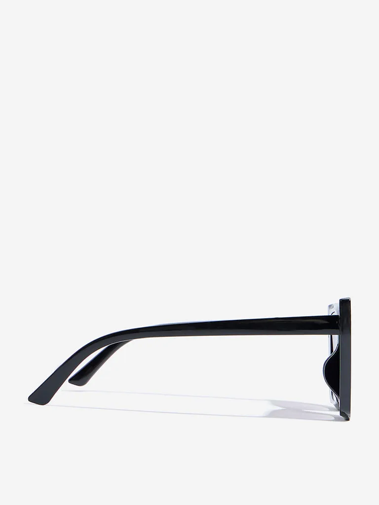 Westside Accessories Black Wayfarer Sunglasses with Pouch